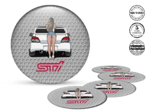 Subaru Sticker Silicone Style Custom Wheel Emblems